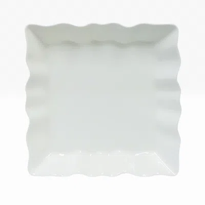 Twig New York White Lace Square Plate - Large