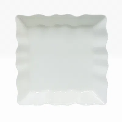 Twig New York White Lace Square Plate - Medium