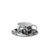 Twig New York White Olive Market - Cup & Saucer - Plum In White