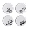 Twig New York White Olive Market - Set Of Four Canape/bread Plates​ In White