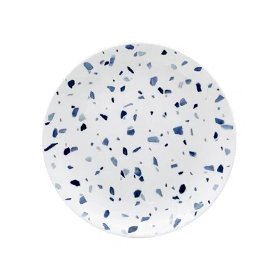 Twig New York White Terrazzo Azzurro - Set Of Two Medium Plates