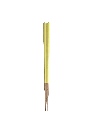 Twig New York Yellow Mono Chopsticks Set Of Four - Lemon