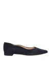 Twiggy Woman Ballet Flats Midnight Blue Size 8 Leather