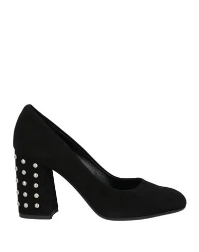 Twiggy Woman Pumps Black Size 8 Leather
