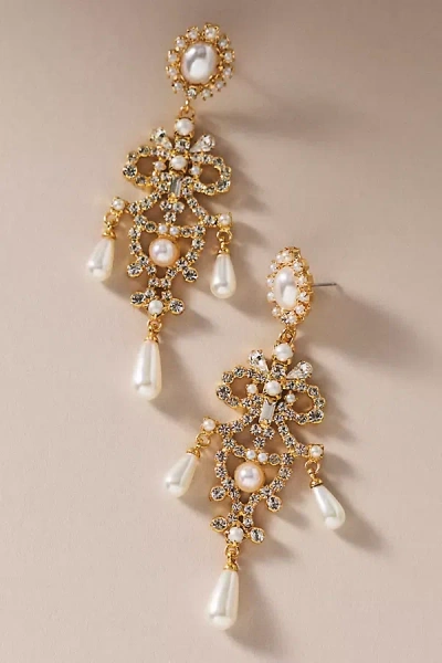 Twigs & Honey Baroque Chandelier Earrings In Gold