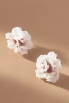 Twigs & Honey Deep Blush Floral Stud Earrings In Pink