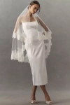 Twigs & Honey French Lace Simple Fingertip Veil In White