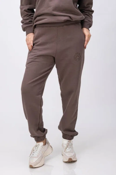 Twill Active Organic Cotton Classic Wellness Jogger In Chocolate Brown