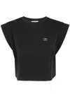 Twinset Cap-sleeve Cropped Top