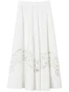 Twinset Twin-set Maxi Skirt With Delicate Lace Trim