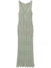 Twinset Twimset Lurex Knit Midi Dress