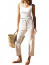 Twin Doves Vintage Stovepipe Ankle Jeans In Ivory In Neutral