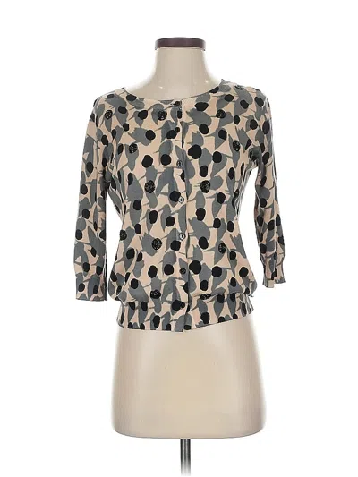 Pre-owned Twin-set Simona Barbieri Cardigan Sweater In Brown