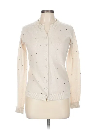 Pre-owned Twin-set Simona Barbieri Cardigan Sweater In White