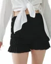 T.w.i.n. That’s What I Need Bloomer High Waist Shorts In Black In Black