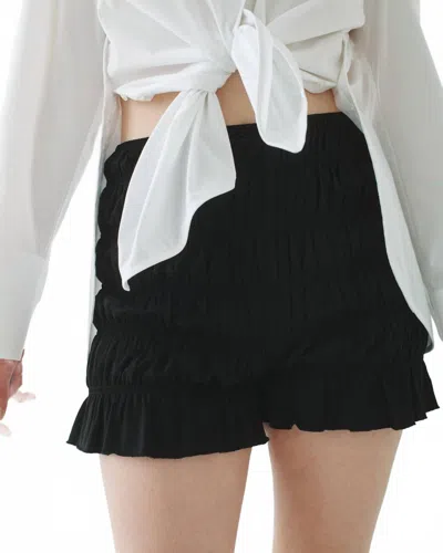 T.w.i.n. That’s What I Need Bloomer High Waist Shorts In Black