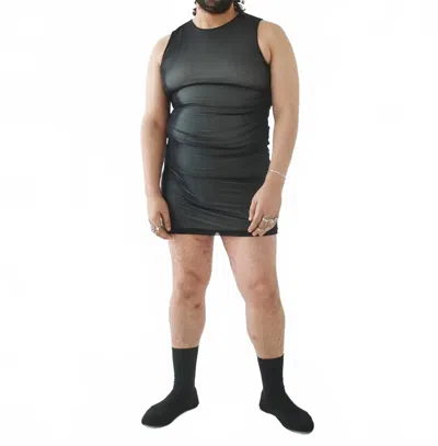 T.w.i.n. That’s What I Need Mesh Gallery Mini Dress In Black