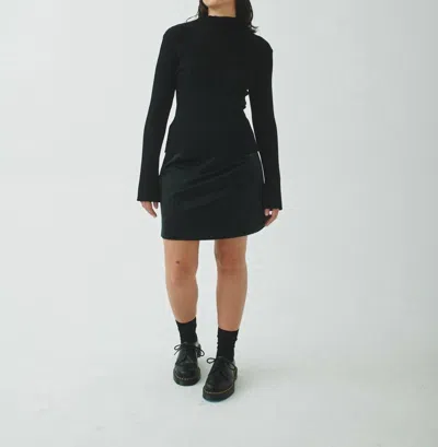 T.w.i.n. That’s What I Need Pleated Mock Neck Sweater In Black