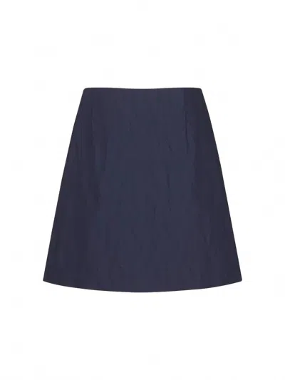T.w.i.n. That’s What I Need Women's A-line Mini Skirt In Navy In Blue