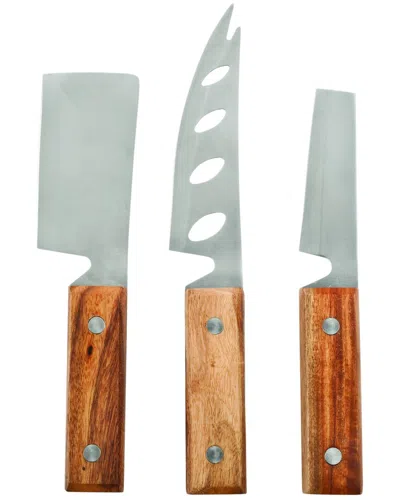Twine 3pc Rustic Cheese Set In Multi