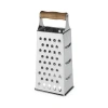 Twine Acacia Wood Handled Cheese Grater In Silver