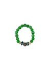 Twine & Twig Tribal Stack Bracelet In Earth In Green