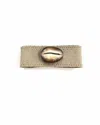 Twine & Twig Women's Cowrie Cuff Bracelet In Brown