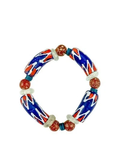 Twine & Twig Women's Intricate Stack Bracelet In Americana In Multi