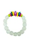 Twine & Twig Women's Intricate Stack Bracelet In Mist Calypso In Multi
