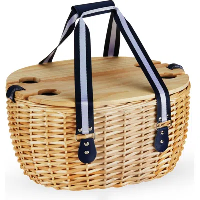 TWINE TWINE CENTRAL PARK WILLOW PICNIC BASKET SET FOR FOUR