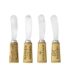 Twine Cork Handled Cheese Spreader Set In Silver