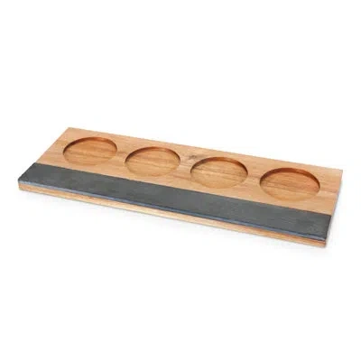 Twine Farmhouse Acacia Wood Wine Flight Board