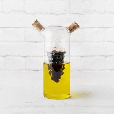 Twine Farmhouse Oil & Vinegar Cruet In Clear