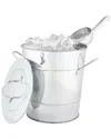 Twine Galvanized Metal Ice Bucket