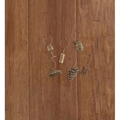 Twine Grapevine Gold Vineyard Wine Charms
