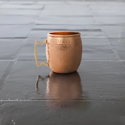 Twine Hammered Mule Mug In Multicolor