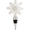 Twine Holiday Snowflake Bottle Stopper In Silver