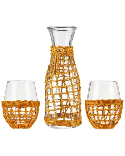 TWINE TWINE ISLAND CARAFE & STEMLESS WINE GLASS SET
