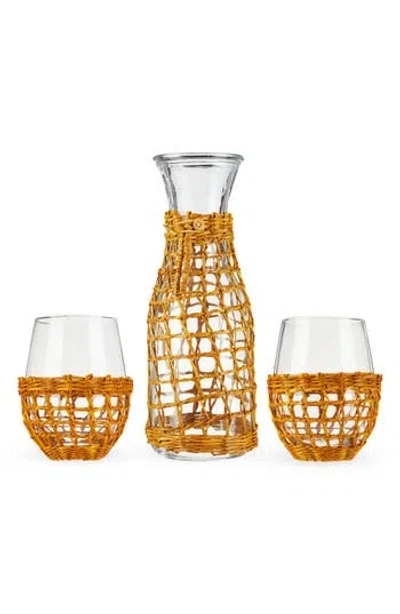 Twine Island Carafe & Stemless Wine Set In No Color