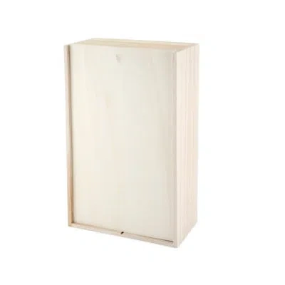 Twine Marketplace™ 2-bottle Paulownia Wood Wine Box In White