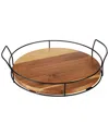 Twine Modern Manor Acacia Cocktail Tray