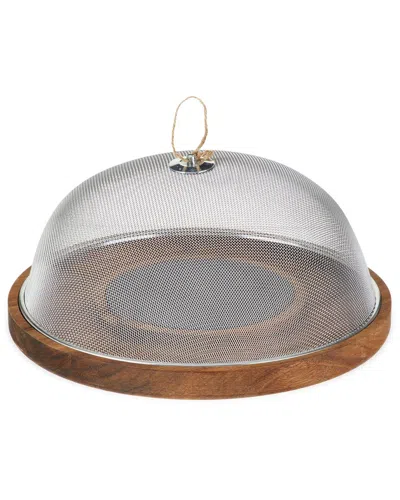TWINE TWINE MODERN MANOR SLATE & ACACIA CHEESE BOARD WITH DOME