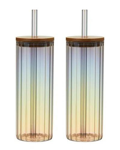 TWINE TWINE RAINBOW LUSTER TUMBLERS SET