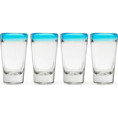 TWINE TWINE SEGUNDA VIDA PRIMAVERA RECYCLED SHOT GLASSES SET OF 4
