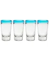 Twine Set Of 4 Primavera Recycled Shot Glasses