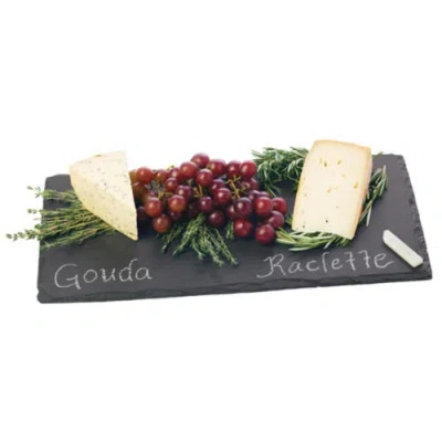 Twine Slate Cheese Board In Black