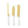 Twine Starlight Cheese Knife Set Of 3 In White