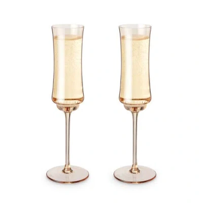 Twine Tulip Champagne Flutes In Brown