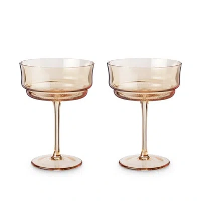 Twine Tulip Coupes In Amber In Brown