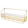 Twine Gold Wall Mounted Wine Rack & Cork Storage In Gold